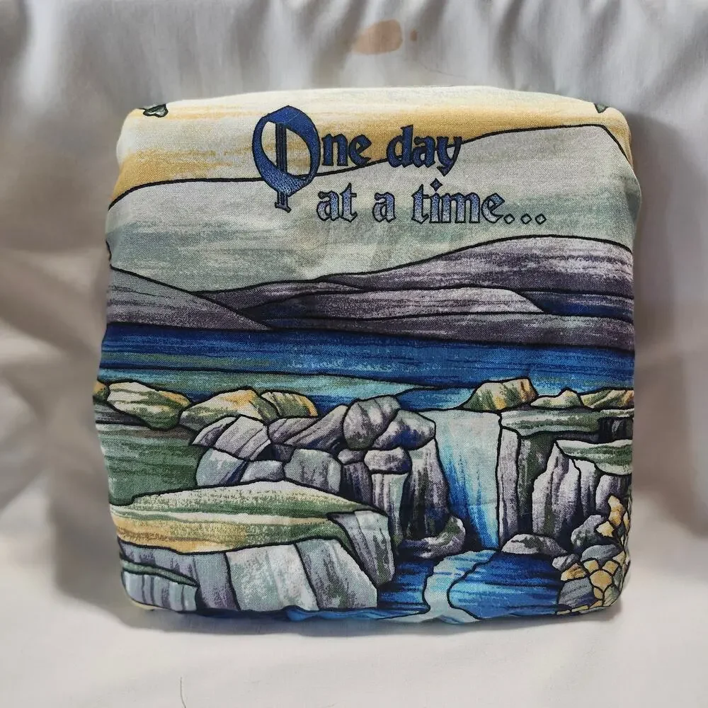 One Day at a Time Full Coverage QSnap Dust Guard Cover 8 inch Handmade B16